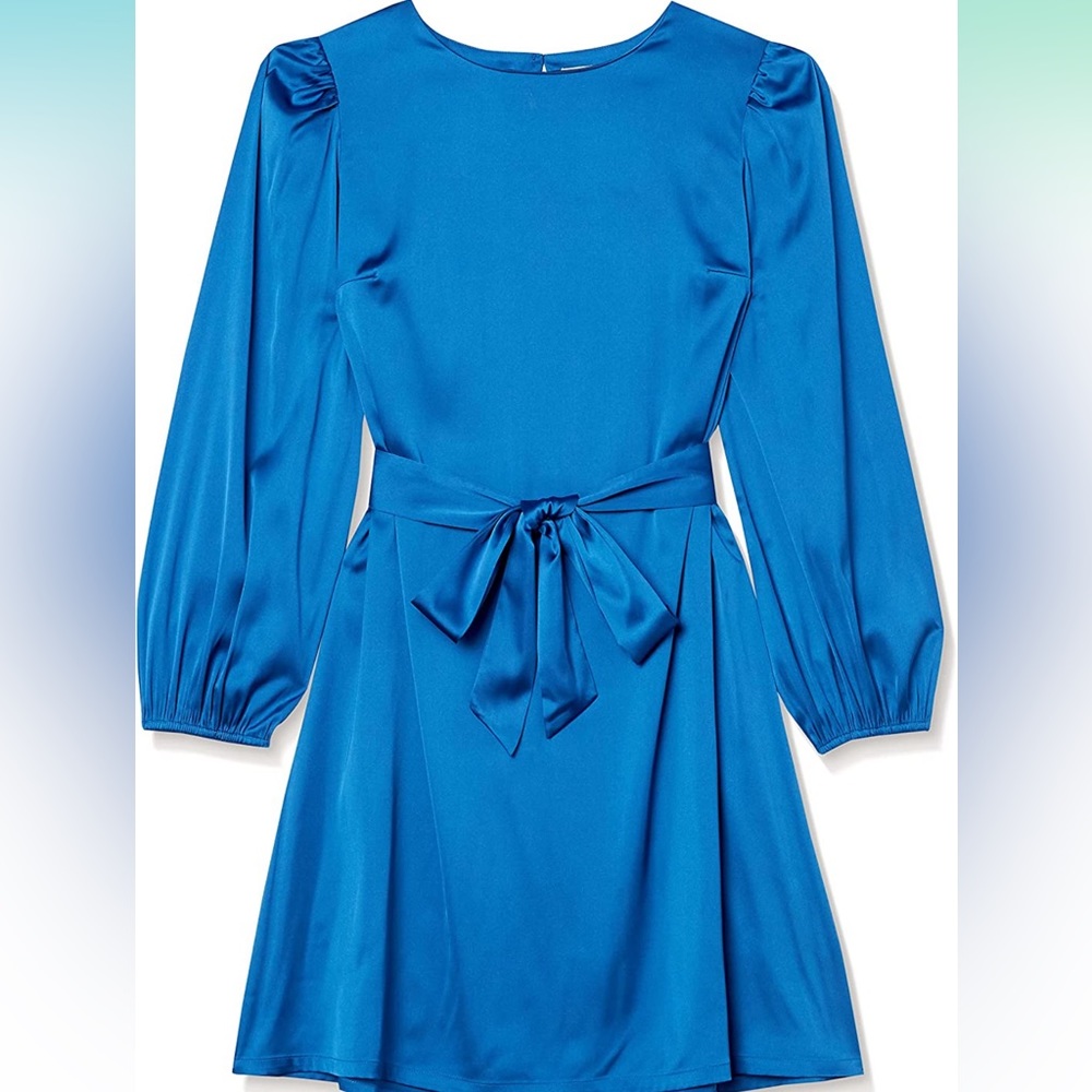 The Drop Women's @shopdandy Belted Silky Stretch Dress